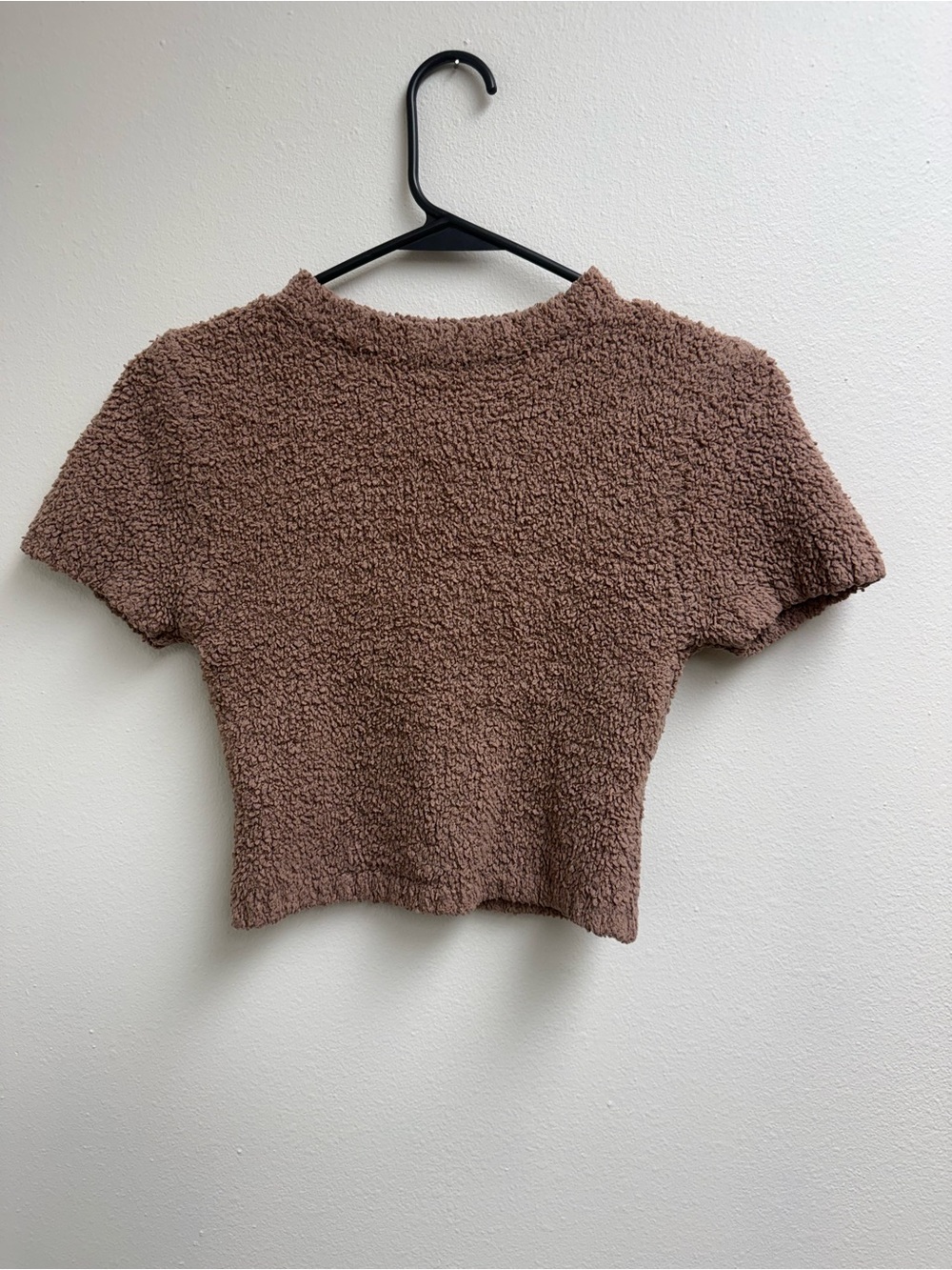 SKIMS Cozy knit Crop Top in beige